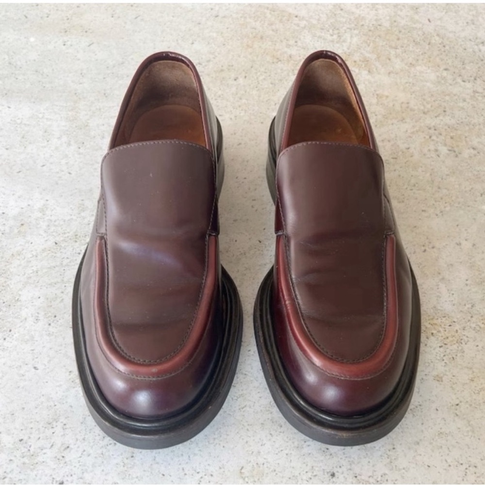 GUCCI Loafers Shoes Oxblood Size 40 EU - Picture 7 of 8